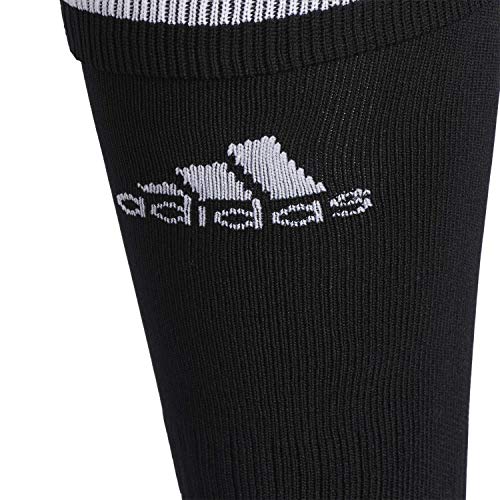 adidas Copa Zone Cushion 4 Soccer Socks (1-Pair), Black/White, Medium