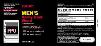 GNC Horny Goat Weed - 60 Capsules