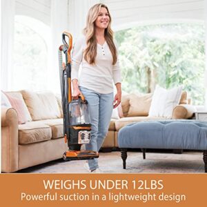Kenmore DU4080 Featherlite Lift-Up Bagless Upright Vacuum 2-Motor Power Suction Lightweight Carpet Cleaner with HEPA Filter, 2 Cleaning Tools for Pet Hair, Hard Floor, Orange