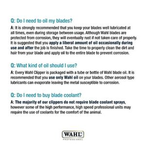 WAHL Professional Animal 5-in-1 Pro Blade Arco, Bravura, Chromado, Creativa, Figura, and Motion Pet, Dog, and Horse Clippers (#41884-7190)