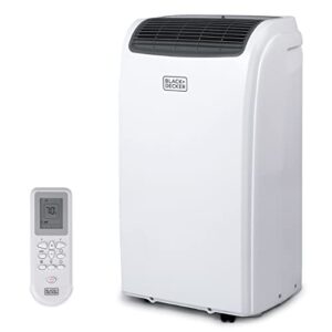 black+decker air conditioner, 14,000 btu air conditioner portable for room and heater up to 700 sq. ft, 4-in-1 ac unit, dehumidifier, heater, & fan, portable ac with installation kit & remote control