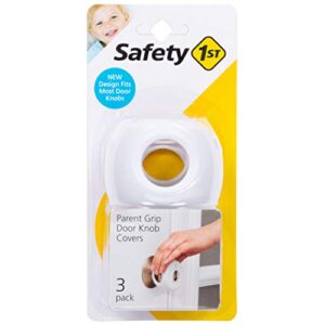 safety 1st parent grip door knob covers, white, one size (pack of 3)