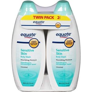 equate sensitive skin unscented body wash, 24 fl oz by equate