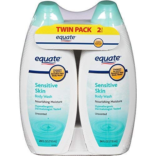 Equate Sensitive Skin Unscented Body Wash, 24 fl oz by Equate