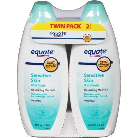 Equate Sensitive Skin Unscented Body Wash, 24 fl oz by Equate