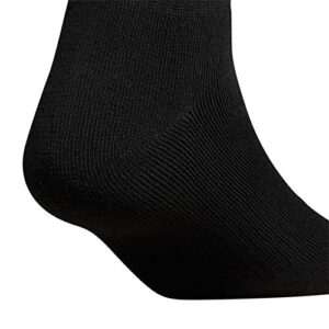 adidas Originals Trefoil Quarter Socks (6-Pair), Black, Large