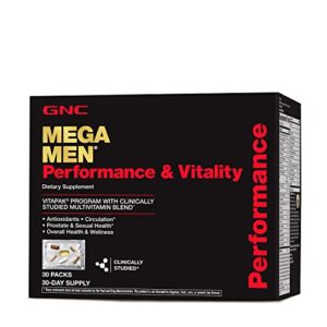 gnc mega men performance and vitality vitapak program – 30 vitapaks