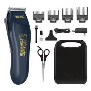 Wahl Deluxe Pro Series Cordless Lithium Ion Clipper Kit for Dog Grooming at Home with Heavy Duty Motor, Self-Sharpening Blades, and 2 Hour Run Time – Model 9591-2100