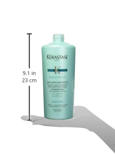 KERASTASE Resistance Bain Force Architecte Shampoo, 34 Fluid Ounce, Multicolor, reg (ABC148)