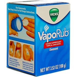 Vicks VapoRub Topical Cough Suppressant Ointment (Pack of 3) (3.53 oz (Pack of 3))
