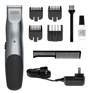 wahl groomsman corded or cordless beard trimmer for men – rechargeable grooming kit for facial hair – beard trimmer & groomer – model 9918-6171v