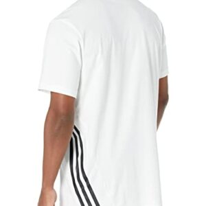 adidas Men's Future Icon 3-Stripes T-Shirt, White, X-Large