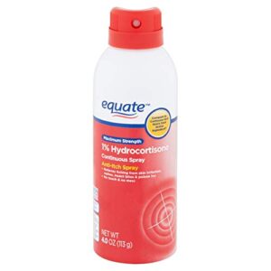 MUHU Equate Maximum Strength Anti-Itch Continuous Spray, 4.0 oz, 4 Ounce (Pack of 1)