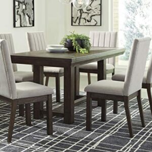 Signature Design by Ashley Dellbeck Casual Rectangular Dining Extension Table, Seats up to 8, Dark Brown