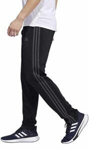 adidas mens midweight essential tricot zip track pants (as1, alpha, m, regular, regular, black/grey six)