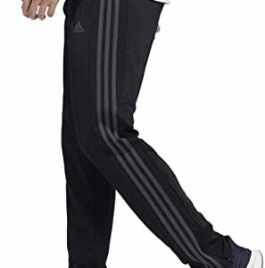 adidas Mens Midweight Essential Tricot Zip Track Pants (as1, Alpha, m, Regular, Regular, Black/Grey Six)