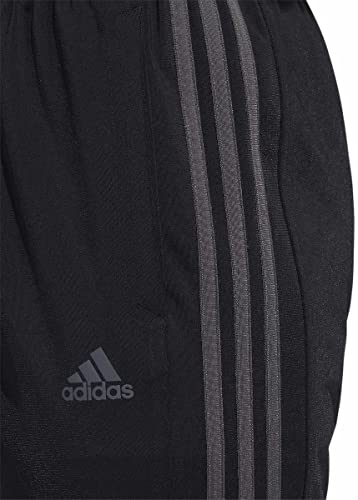 adidas Mens Midweight Essential Tricot Zip Track Pants (as1, Alpha, m, Regular, Regular, Black/Grey Six)