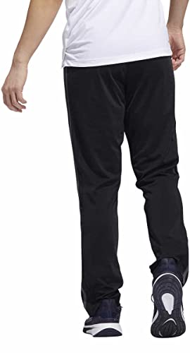 adidas Mens Midweight Essential Tricot Zip Track Pants (as1, Alpha, m, Regular, Regular, Black/Grey Six)