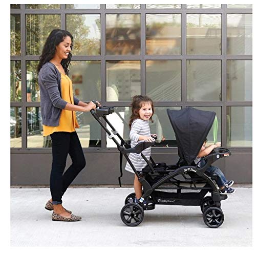 Baby Trend Sit and Stand Double Stroller, Onyx