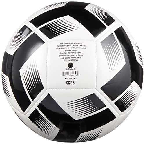 adidas Unisex-Adult Starlancer Club Ball, White/Black, 3