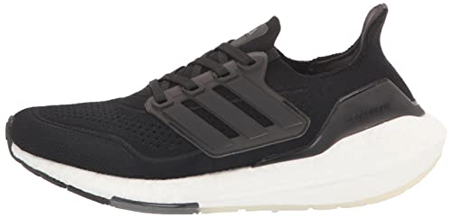 adidas Women's Ultraboost 21 Running Shoe, Black/Black/Grey, 7