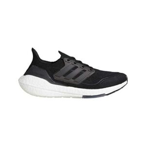 adidas Women's Ultraboost 21 Running Shoe, Black/Black/Grey, 7