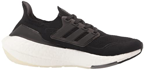 adidas Women's Ultraboost 21 Running Shoe, Black/Black/Grey, 7