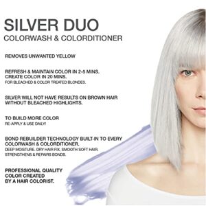 Celeb Luxury Viral Colorwash, Professional Semi-Permanent Hair Color Depositing Shampoo, Extreme Silver