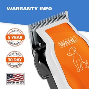 Wahl Groom Pro Pet Clipper Combo Kit for Thick, Heavy Coats with Nail Clippers & Double Sided Pin Bristle Brush - Model 9308-100