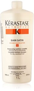 kerastase nutritive bain satin 2 complete nutrition shampoo – for dry & sensitised hair – 1000ml/34oz