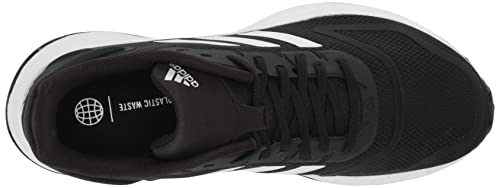 adidas unisex child Duramo Sl 2.0 Running Shoe, Black/White/Black, 6 Big Kid US