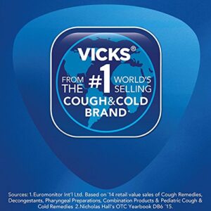 Cough, Cold, and Flu Bundle - Vicks VapoRub Cough Suppressant 6 oz (pack of 2) and Vicks Nyquil SEVERE Nighttime Relief 12 oz (twin pack)