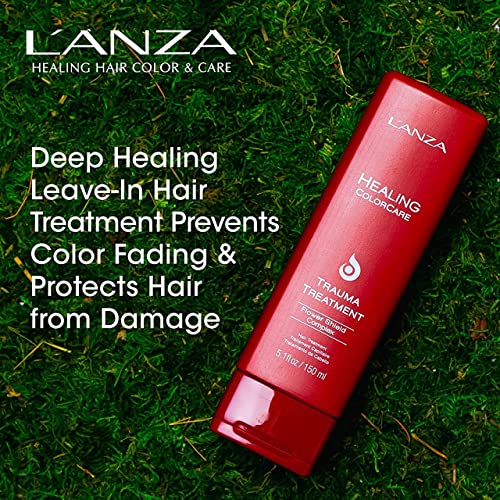 L'ANZA Healing ColorCare Color Preserving Trauma Hair Treatment for Dry Damaged Hair, Eliminates Frizz, and Adds Shine while Styling, With UV and Heat Protection to prevent damage (33.8 Fl Oz)