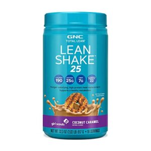 gnc total lean® lean shake™ 25 girl scout – coconut caramel