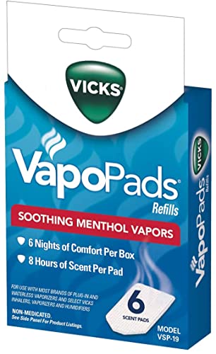 Vicks VapoPads Waterless Vaporizer Scent Pads - 6 Count (Pack of 1 )