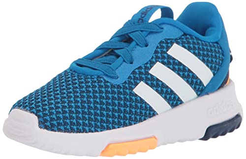 adidas Kids Racer TR 2.0 Running Shoe, Blue Rush/White/Dark Blue, 5.5 US Unisex Toddler