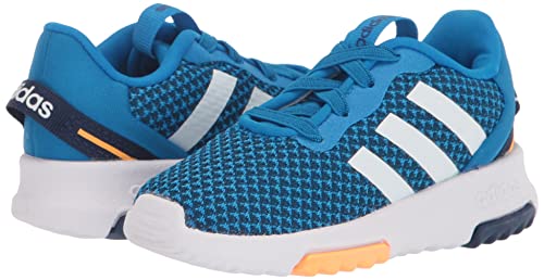 adidas Kids Racer TR 2.0 Running Shoe, Blue Rush/White/Dark Blue, 5.5 US Unisex Toddler