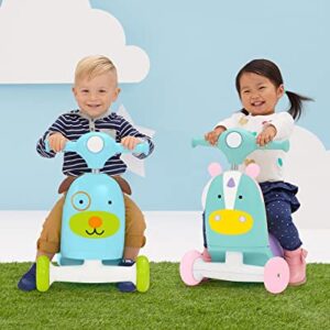 Skip Hop 3-in-1 Baby Activity Push Walker to Toddler Scooter, Zoo Unicorn