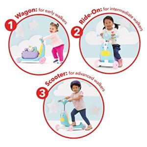 Skip Hop 3-in-1 Baby Activity Push Walker to Toddler Scooter, Zoo Unicorn