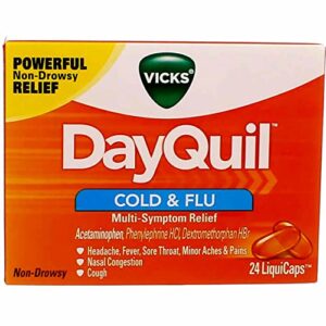 vicks 01443bx dayquil cold & flu liquicaps, 24/box