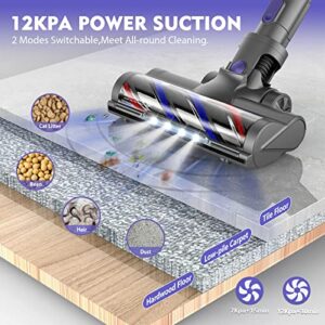 Cordless Vacuum Cleaner, Stick Vacuum Cleaner with LED Headlights,180W Lightweight Rechargeable Wireless Vacuum Cleaner ,Up to 30 Mins Runtime Vacuum Cleaner for Home Hardwood Floor Carpet Pet Hair