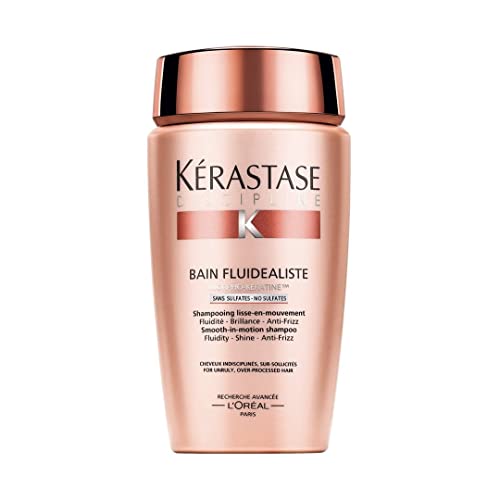 KERASTASE Discipline Bain Fluidealiste Smooth-In-Motion Shampoo For All Unruly Hair 2.71 Ounce