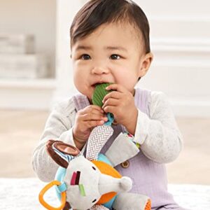 Skip Hop Bandana Buddies Baby Activity and Teething Toy with Multi-Sensory Rattle and Textures, Elephant