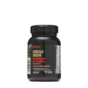 gnc mega men prostate and virility | supports optimal sexual health and prostate health | 90 caplets