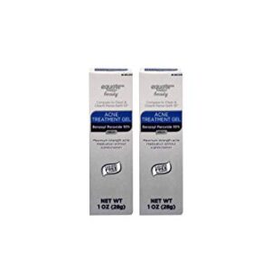 Equate 10% Benzoyl Peroxide Acne Treatment Gel, 1oz, (2 Pack)