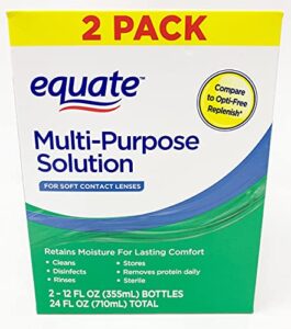 equate multi-purpose solution twin pack 2-12 oz (355 ml)