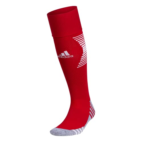 adidas Speed 3 Soccer Socks (1 Pair), Team Power Red/White, Large