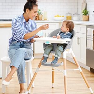 Skip Hop Baby High Chair, Eon 4-in-1, Grey/White