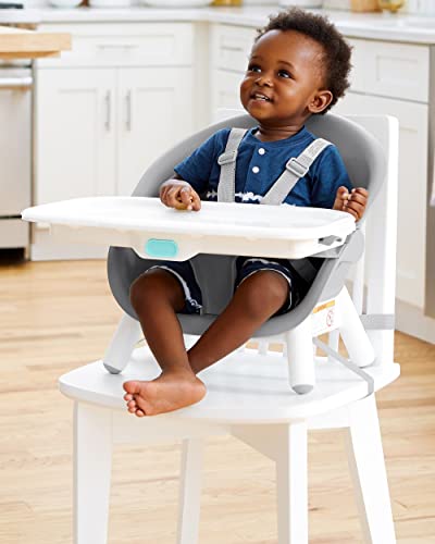 Skip Hop Baby High Chair, Eon 4-in-1, Grey/White