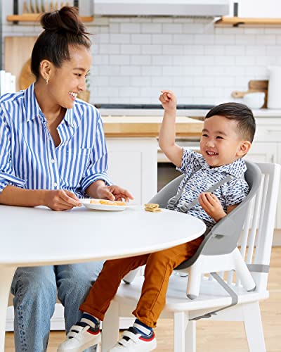 Skip Hop Baby High Chair, Eon 4-in-1, Grey/White